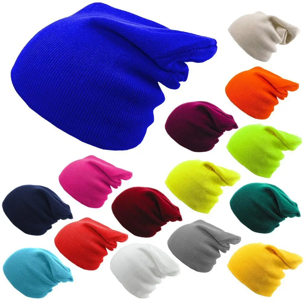 

Mistdawn Wholesale 10pcs/ Lot Unisex Knitted Slouch Skullies Beanies Hat Women Men Winter Warm Hats Ski Cap One Size