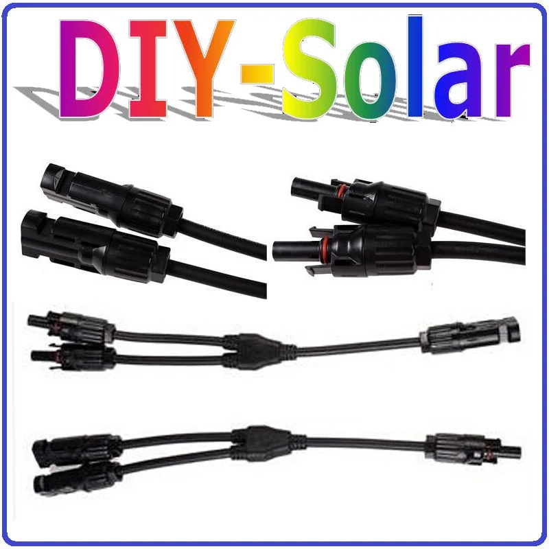 Waterproof IP67 MC4 Solar Panel Parallel Connector for PV Cable 2.5mm