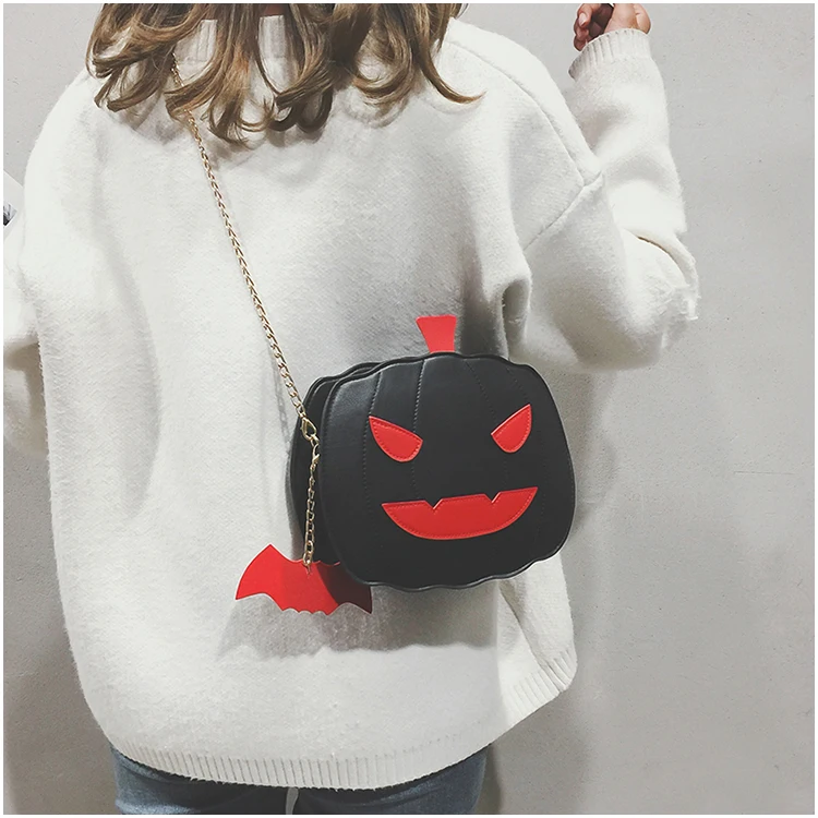 Женская сумка на плечо для Хэллоуина, кожа, Модная креативная сумка в виде Пасхальной тыквы, женская сумка через плечо, сумка в подарок