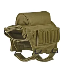 Портативный тактический прикладом дробовик Регулируемый нейлон щек отдых мешок пуля держатель сумка Открытый охотничий пистолет приклад сумка