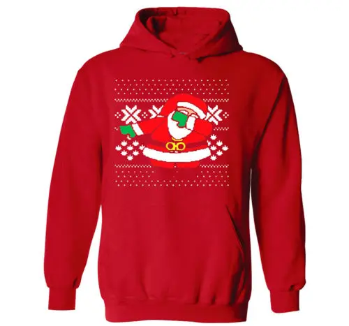 

Funny Santa Tops Hooded Sweatshirt Ugly Christmas Sweatshirts Long Sleeve Hoodies Autumn Winter S-3XL Dropshipping