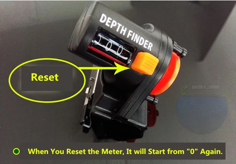 Fishing Line Counter Depth Finder Reel Meter Gauge Strong ABS Plastic 0-999M Digital Display Line Counter Sea Fishing Tackle (2)