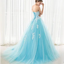 Бирюзовое платье для выпускного вечера, милое ТРАПЕЦИЕВИДНОЕ платье без рукавов, официальное вечернее платье с аппликацией из бисера, Vestido Longo Festa, длинное платье для выпускного вечера