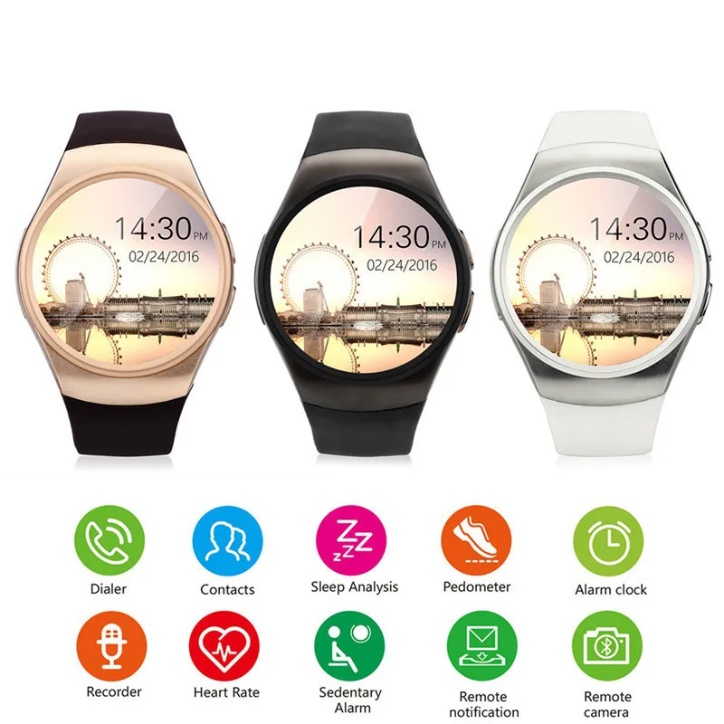 

NEW Smart Watch for Android IOS Bluetooth SIM Card Heart Rate Monitor Watch Clock Anti lost Fitness Tracker Men Women Watches