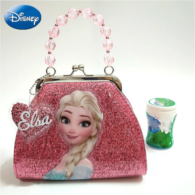 

2019 Disney Elsa PU Handbags Frozen Princess Girls Party Bag Cartoon Lovely Fashion Children Kids Plush Backpack