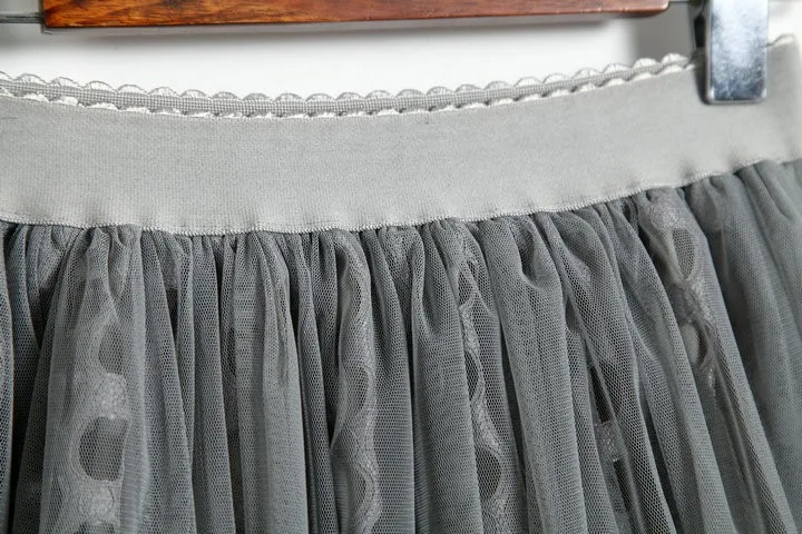 2017 высококачественный марли длинная юбка принцессы пончо Большой Талия Высокая типа в длинный участок пряжи юбки