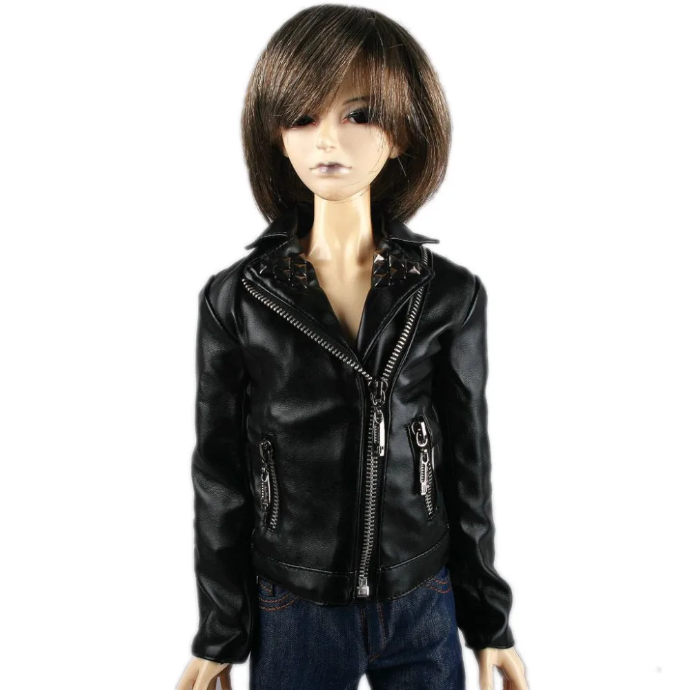 

[wamami] 770# Black Leather Jacket Coat SD17 DZ AOD DOD BJD Dollfie