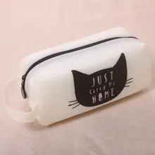 FASHIONCat Purse Cosmetic Pouch Coin Pen Case Pencil Silicone Sale Bag Zipper Makeup Case anime fairy tail natsu happy cat canvas pen bag pencil case unisex cartoon handbags zipper cosmetic pouch makeup bag gift