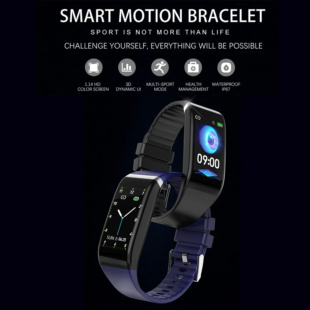 fitbit waterproof blood pressure smart sports watch