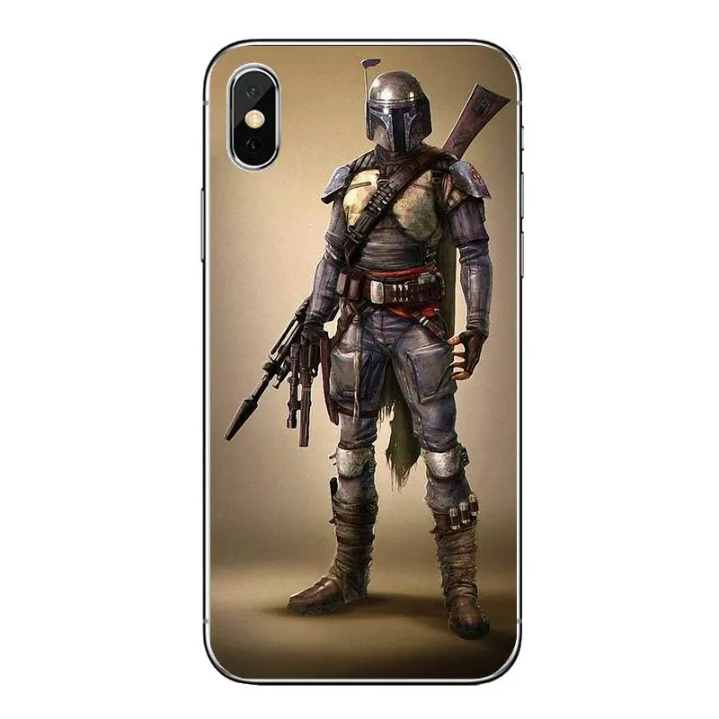 Чехол для мобильного телефона на шлем для iPod Touch iPhone 4 4S 5 5S 5C SE 6 6S 7 8 X XR XS Plus MAX star wars 7 Штурмовик Боба Фетт зеленый