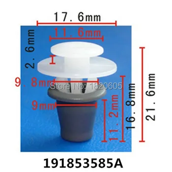 

30PCS DOOR MOULDING TRIM STRIP CLIPS RUBSTRIP WITH GROMMET FOR VW GOLF MK2 FOR SEAT FOR OPEL FOR PEUGEOT FOR CITOREN