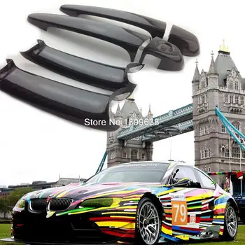 

Rear Carbon Fiber Door Handle Bar Cover sticker car accessories styling For BMW M3 F80 2009 2010 2011 2012 2013 2014 2016