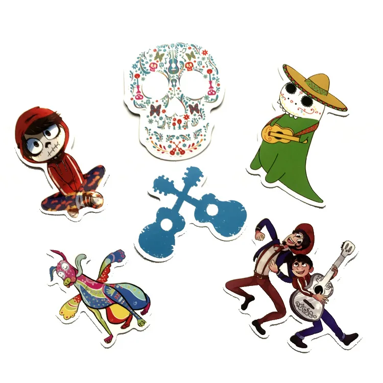 

13Pcs/Lot Coco Stickers Decal For for Snowboard Laptop Luggage Car Fridge Car- Styling Sticker