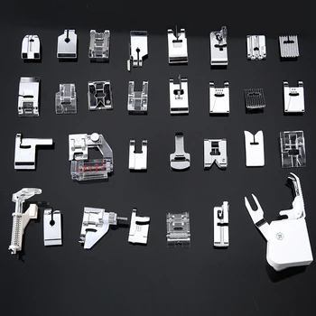 

30/32/48/52 pcs Mini Sewing Machine Presser Foot Feet For Brother Singer Janome Presser Feet Braiding Blind Stitch Darning