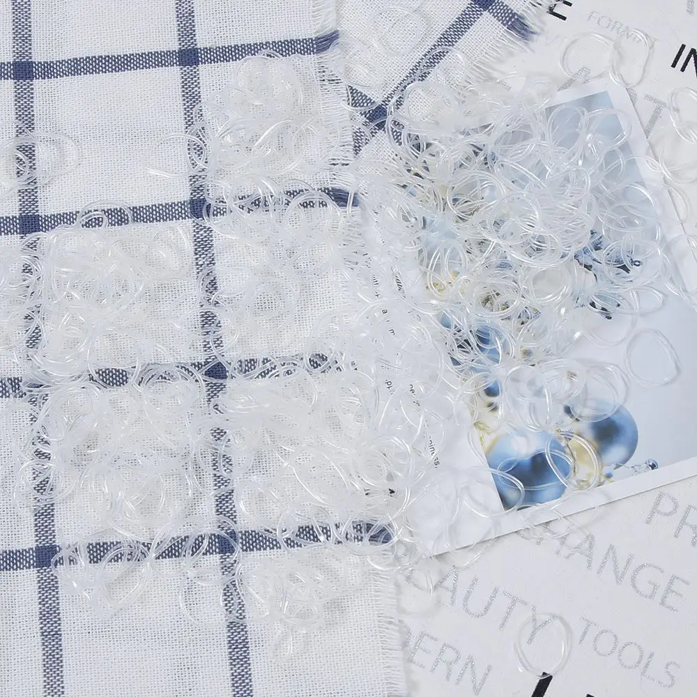 600 pcs Child Baby Gum for Hair TPU Disposable Elastics Hair Bands Girls Ponytail Holder Rubber Bands Hair Accessories 600 pcs Child Baby Gum for Hair TPU Disposable Elastics Hair Bands Girls Ponytail Holder Rubber Bands Hair Accessories
