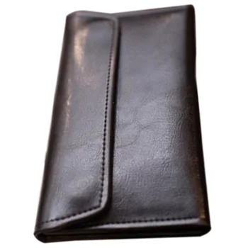 

ASDS-Long Wallet Female Leather Buckle Simple Business Leather Thin Wallet