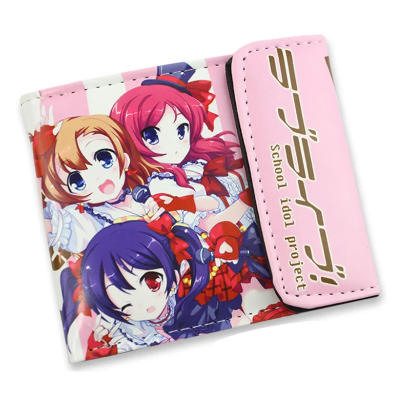

Love Live Cartoon Wallet Girl School Idols Short Wallets PU Leather Gift Purse Cosplay Anime Card Holder Bags Coin Wallets