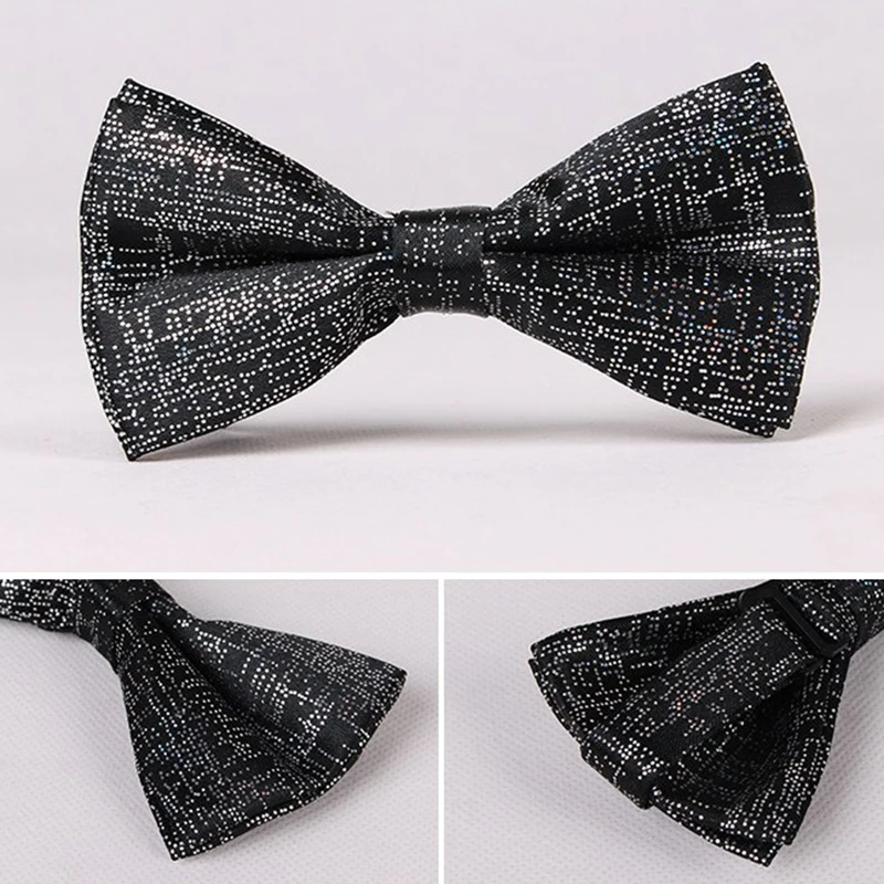Уникальный галстук-бабочка-регулируемый размер (черный)