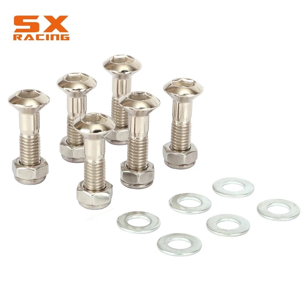 Motorcycle Iron Sprocket Bolts Screw KTM YAMAHA SUZUKI HONDA KAWASAKI EXC SX XC KXF YZF WRF KLX DRZ RMZ Dirt Bike