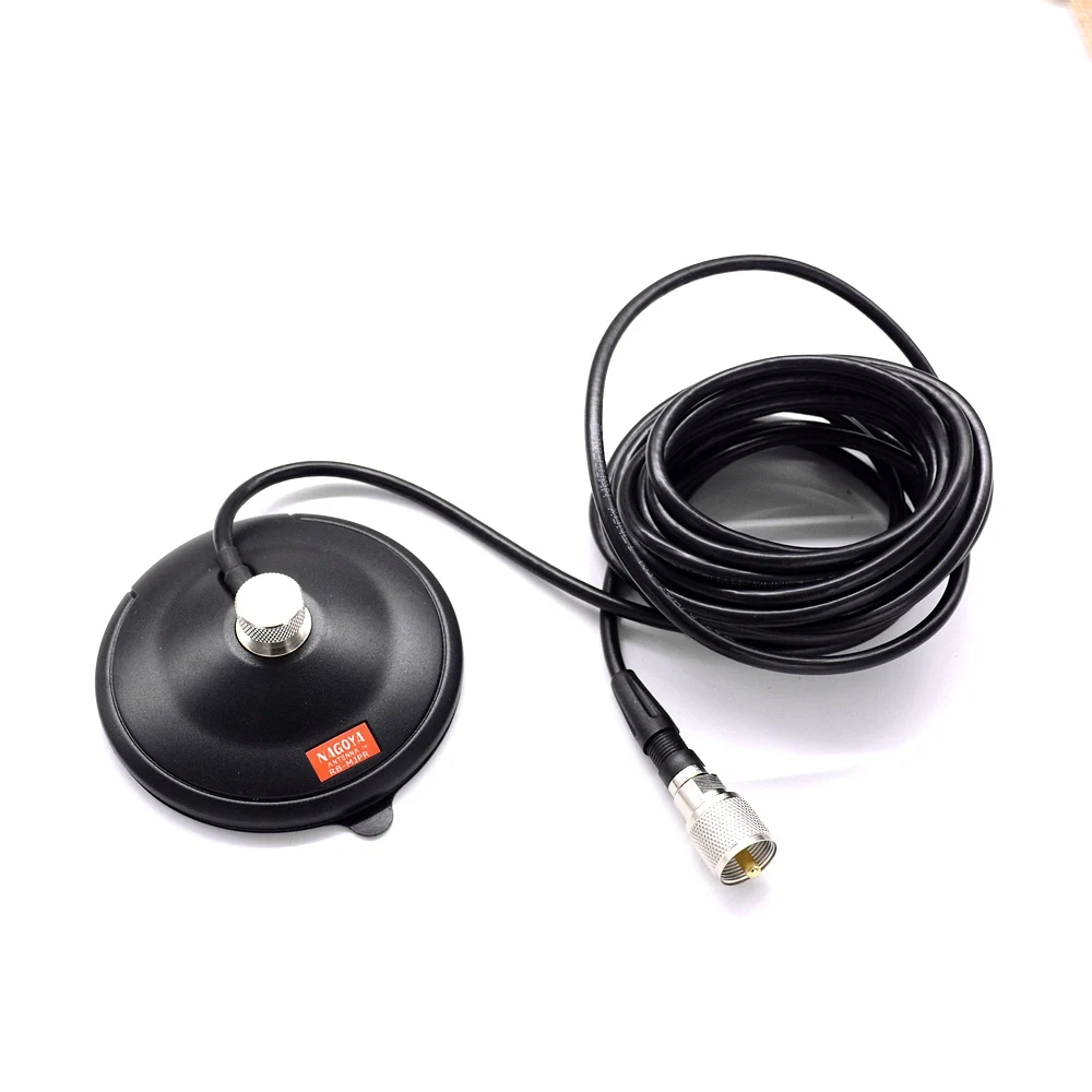 

Nagoya RB-MJPR Rubber Boot Magnetic Mount with Coaxial Cable for Mobile Radio Antenna 100mm Diame Stable Antenna Roof Base