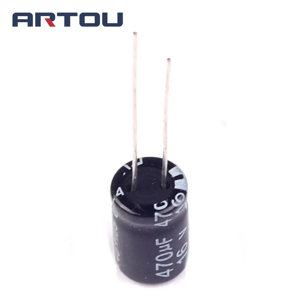 

100PCS 470uF/16V 8*12mm DIP 16V 470uF Aluminum Electrolytic Capacitor 470uF 16V