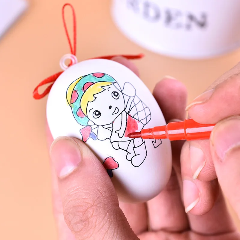 Креативные DIY детские цветные яйца ручной работы, Обучающие игрушки, имитация бабочки, пластиковая яичная скорлупа