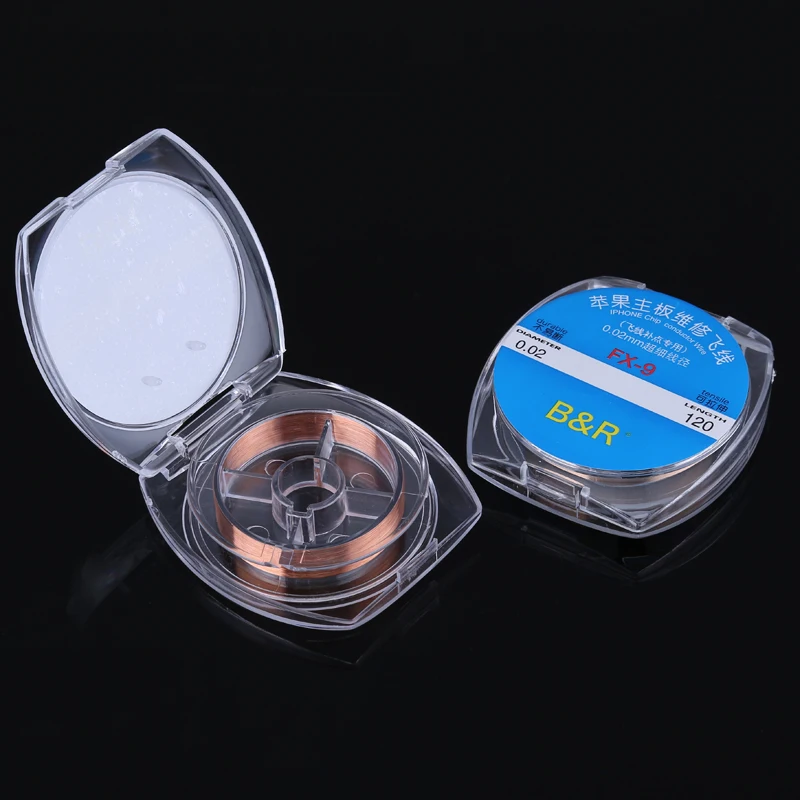 

0.02mmx120m PCB Link Wire Copper Soldering Wire Jump Line for iPhone Chip Welding Maintenance Repair Tools