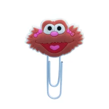 8 шт, футболка с рисунками из мультфильма «Улица Сезам» Закладка для книги книга сувенир школьные принадлежности Бумага зажим для художественного оформления ногтей, ручная работа подарки для учителей