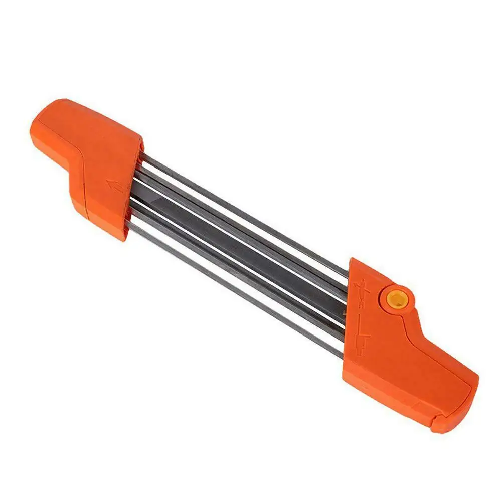 

Easy Chainsaw File Chain Sharpener 2 In 1 4mm/4.8mm/5.2mm/5.5mm/ File Chain Grinding Hand Tool Replacement Sharpener