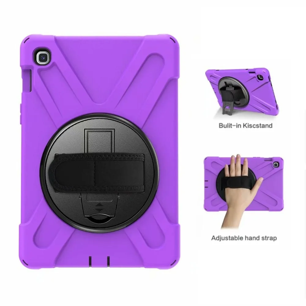 Case for Samsung Galaxy Tab S5E 10.5 T720 T725 2019 Heavy Duty 360 Rotating Hand Strap Kids for Samsung T720 Shockproof Cover (1)