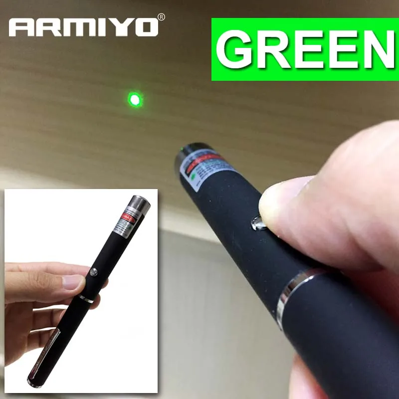 

Armiyo 5mW 532nm Tactical Green Laser Pen Powerful Pointer Bore Sighter Presenter Remote Lazer Device Sight Hunting Laser