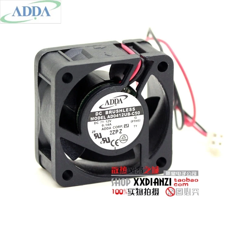 Вентилятор охлаждения с двумя шариковыми подшипниками для ADDA AD0412UB C50 4020 12 В 0 14a 4
