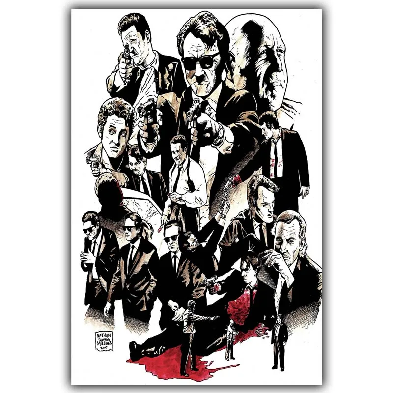 

Reservoir Dogs Art Silk Poster Print 30x45cm 60x90cm Movie Pictures Living Room Decor