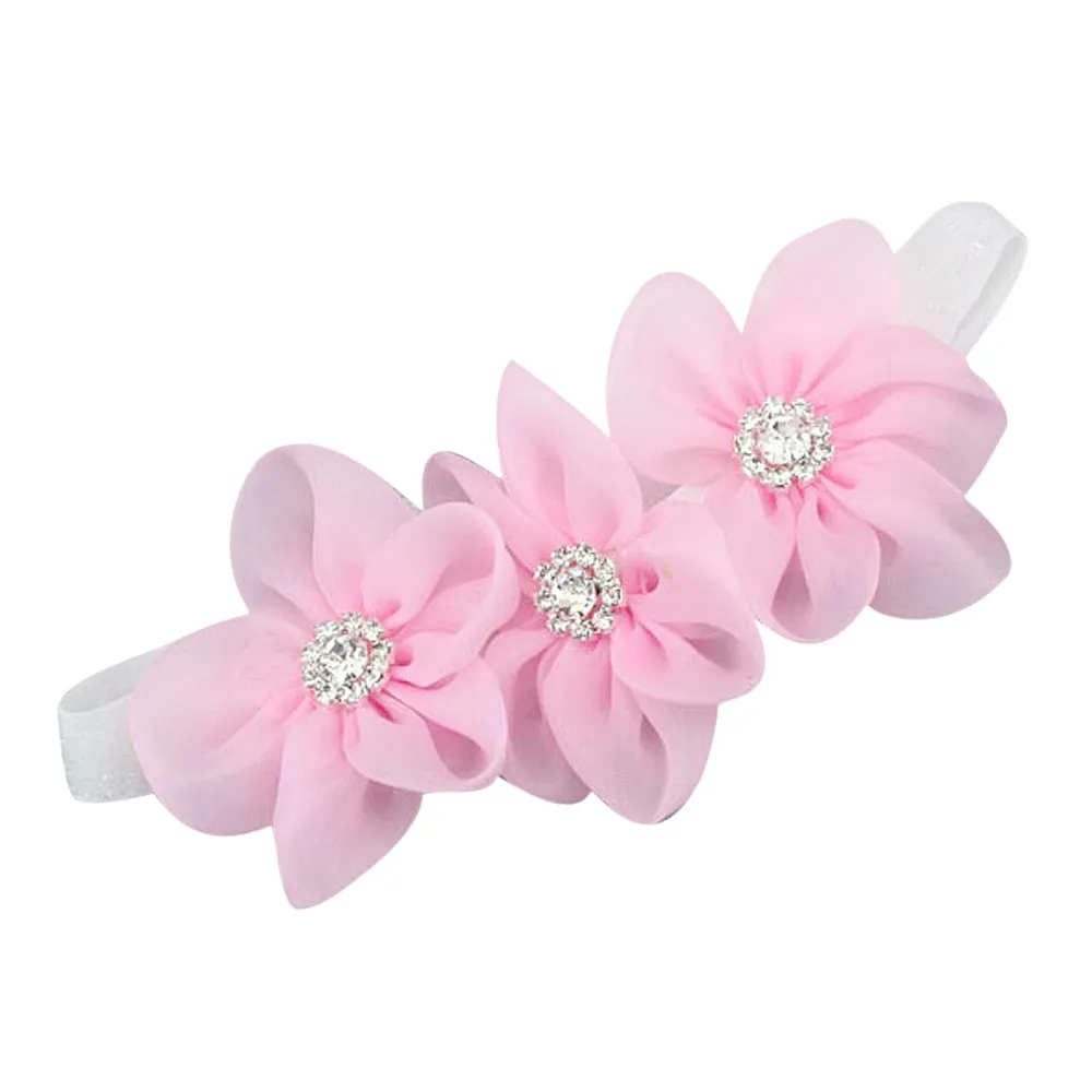 

New girl Headband shiny Rhinestone Hairband Girls Flowers Headbands for girl Hair Accessories flower headband gift #5