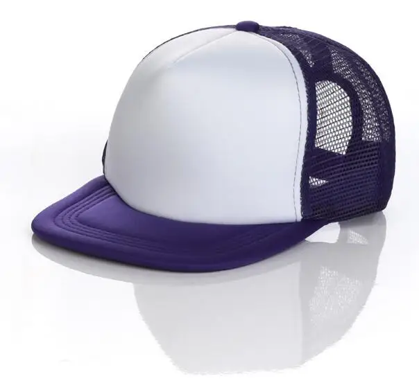 С фабрики непосредственно на заказ в стиле хип-хоп Кепки s взрослый Сетка солнцезащитные Кепки летом плоские края в стиле хип-хоп Для мужчин шляпу печати логотип вашей команды - Цвет: purple