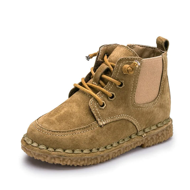 

As 2018 Winter New Pattern Children's Shoes Solid High Help Villus Inside Keep Warm Bottom Non-slip Children Cotton-padded