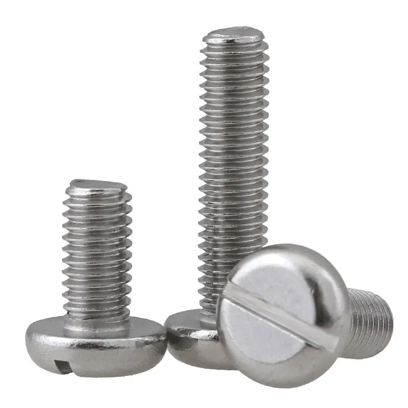 

50Pcs M3X6 M3X8 M3X10 M3X12 DIN85 GB67 304 Stainless Steel Slotted Pan Screws Slotted Grooving Screw