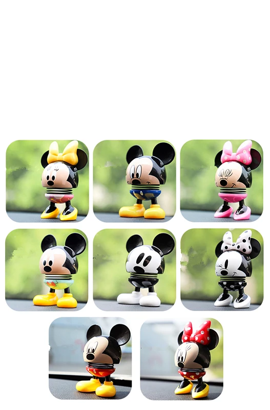  Nodding Cute Dolls Car Shake Head Dolls Dashboard Car Decoration Accessories Auto Shaking Head Toy 