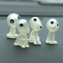 Светящиеся инопланетяне куклы автомобиль орнамент декор для автомобильной приборной панели автомобиль-Стайлинг мультфильм милый мини смолы аксессуары для интерьера