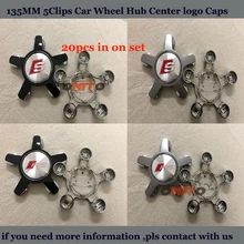 20 pçs/set emblema emblema Do Carro Para Audi 135mm 5 Garra ABS Cobre etiqueta Do Carro do centro de Roda hub Caps Jantes Adesivos 135mm 60mm 56mm