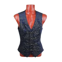 Мужская Готическая Панк рейв Дворец синий жилет верхняя куртка визуальный Kei Streampunk Kera emo Y452