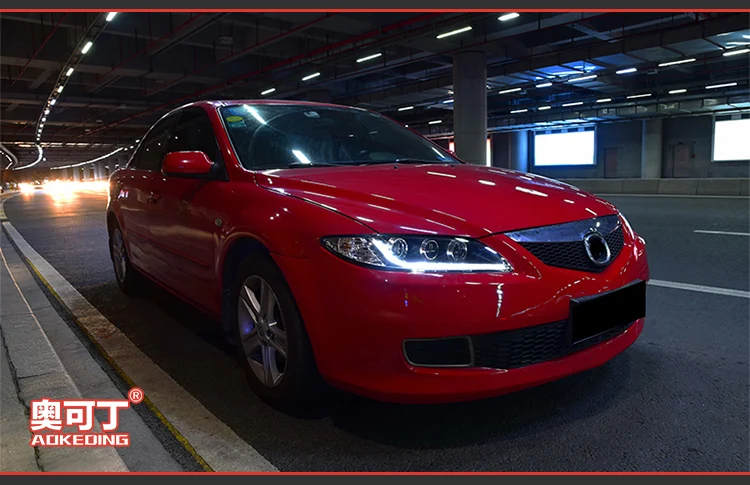 AKD Авто Стайлинг фара для Mazda 6 2004- классические фары светодиодные ходовые огни биксеноновые фары Противотуманные фары ангельские глаза авто