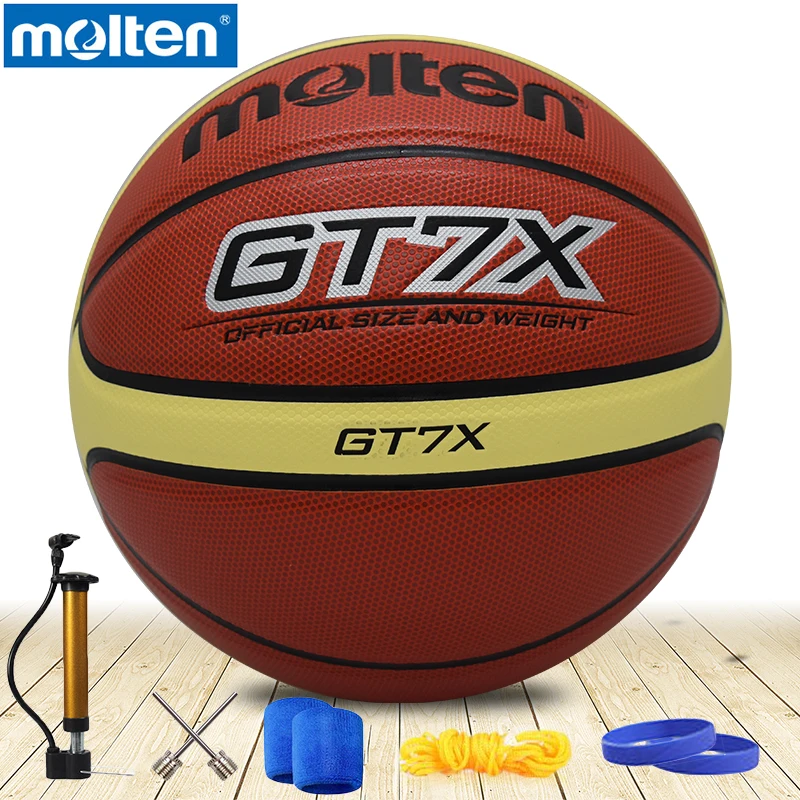 Оригинальный Molten Баскетбол мяч gt7X новый бренд высокое качество натуральной расплавленный PU Материал официальный Size7 Баскетбол Бесплатная