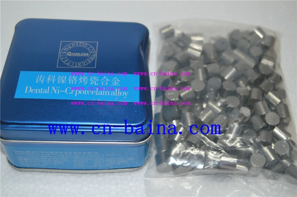 Qianluda qld ni-cr фарфор сплава никеля хромовый сплав без бериллия зуботехническая лаборатория технический материал