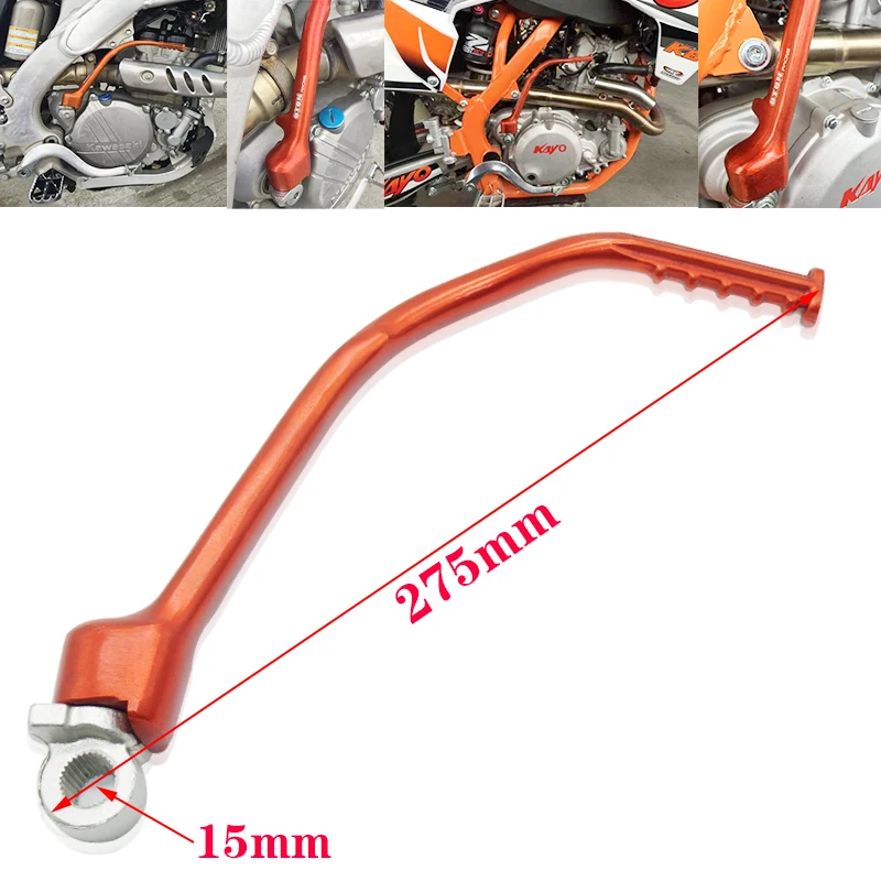 CNC aluminio forjado patada de palanca Pedal para KAWASAKI KX250F 2013 2014 2015 рычаг запуска для мотокросса Zong shen