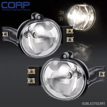 For 2002-2009 Dodge Ram Durango Chrome Clear Lens Bumper Driving Fog Light Lamps
