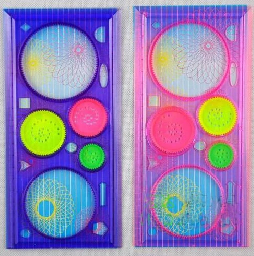 

New Spiral Art Tool Spirograph Ruler Funny Gift Creative Drawing Set toy rulers Newsest