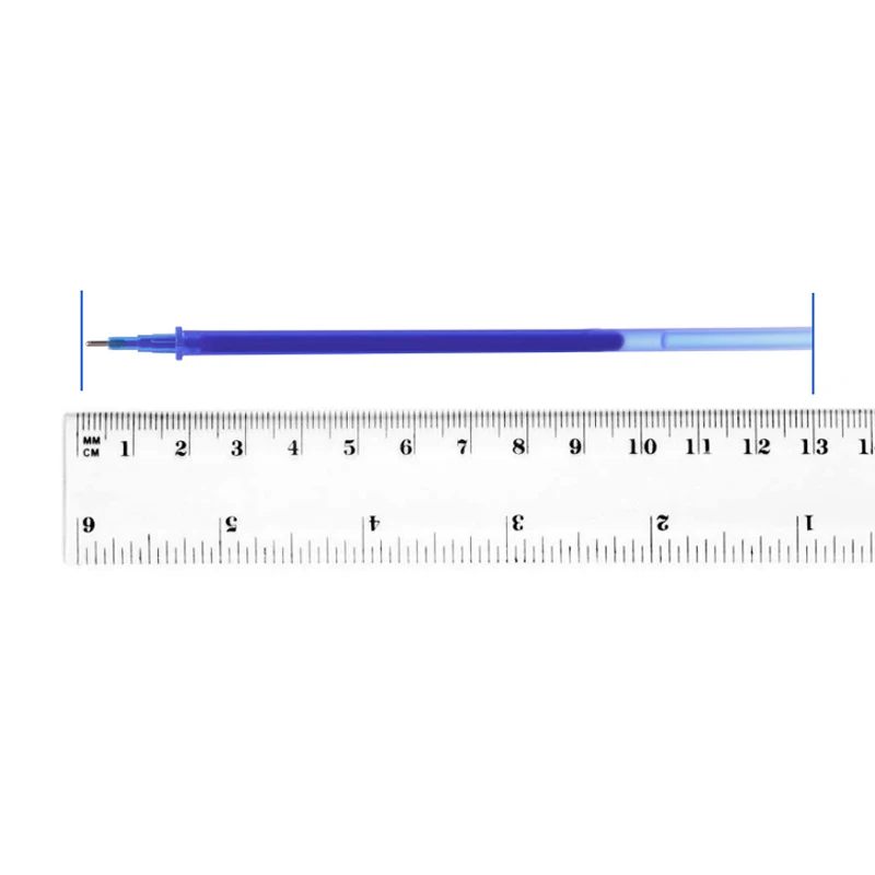 20 шт./партия, высокое качество, волшебная стираемая гелевая ручка, заправка, черные, голубые чернила, цветная вытирающая игла, стиль заправки для ручек, 0,5 мм