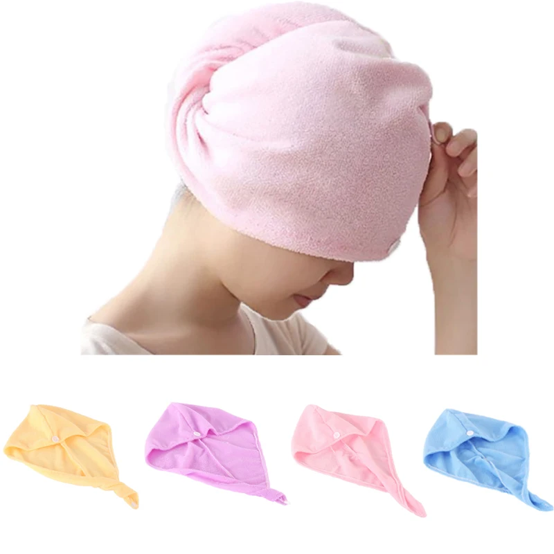 

Lady Turban microfiber fabric thickening dry hair Towel super absorbent quick-drying hair Shower Towel Shower cap 22x60cm