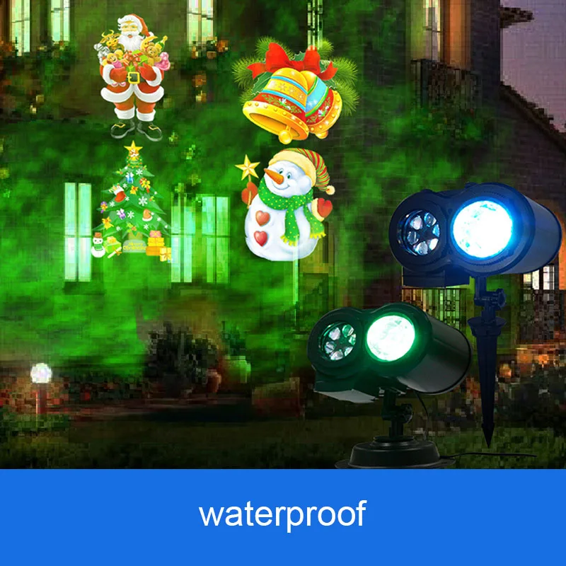 

Projector Light Ripple Ocean Light with 12 Slides Pattern Waterproof for Christmas Halloween Party ALI88